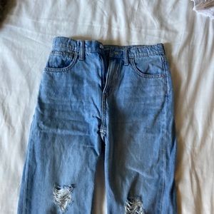 old navy blue ripped jeans